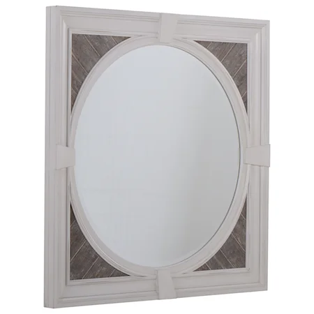 Relaxed Vintage Dresser Mirror Beveled Edge